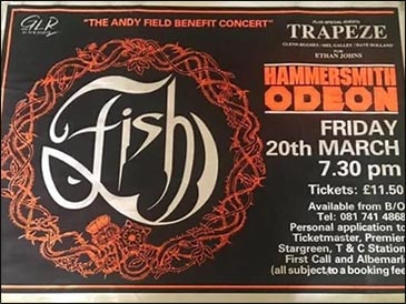 Concert Poster: Hammersmith Odeon, London - 20.03.1992